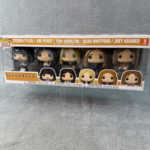 Funko Pop Rocks Aerosmith Steven, Joe, Tom, Brad, Joey • 5 Pack B131