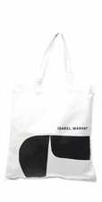 AUTH Isabel Marant White Large canvas tote bag Heavy Cotton 16"W x 17.5"H