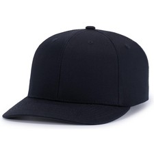 Pacific Headwear Poly/Cotton Snapback Cap, Navy