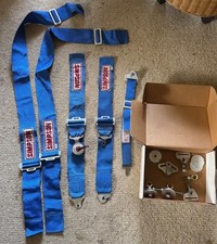 Simpson Racing Harness - Blue - With Mounting Hardware And Box