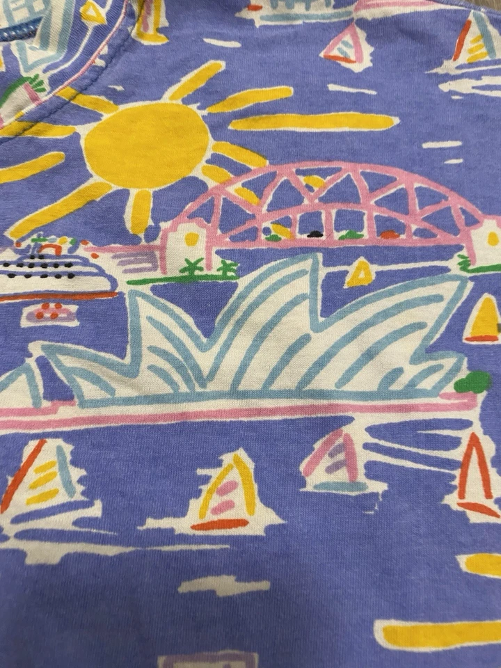 Camiseta australiana vintage Ken Done años 80 arte pop Australia monumentos - talla M Foto 4 de 4