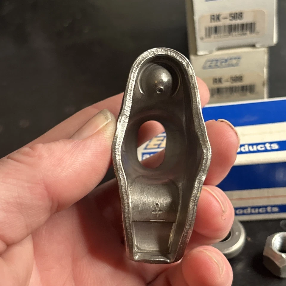 (3) Рычаг качалки Elgin RK-508; штампованная сталь 3/8 1,5 длинный слот с шариком, гайка для SBC - Изображение 2 из 4