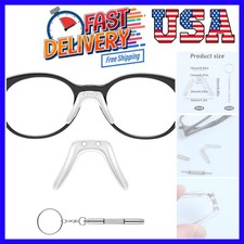 Saddle Bridge Eyeglasses Nose Pads, U-Shape Non Slip Glasses Nose Pad Replace...