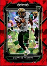2023 Panini Prizm Draft Picks #131 DeWayne McBride Prizms Red Ice