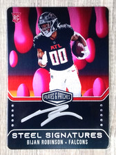 2023 Bijan Robinson Plates & Patches Signatures Lava Drip Auto RC  Jersey # 7/7