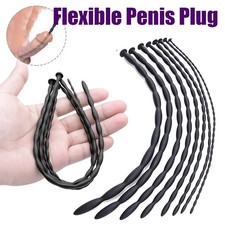 8 Size Silicone Urethral Urethra Penis Plug Dilator Urethral Rod Sounding Long