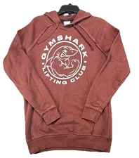 Gymshark Legacy Hoodie Men's Size Small Maroon Lifting Club Drawstring Pockets