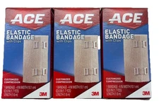 3M - Ace Elastic Bandage With Clips - Pack Of 3