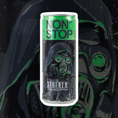   Non Stop S.T.A.L.K.E.R. Green Energy Drink   Limited Edition   250ml Can  