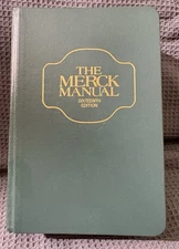 The Merck Manual Sixteenth Edition 1992 Thumb Indexed Green