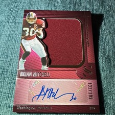 2025 Panini Silhouette - Brian Mitchell Short Print Jersey Auto /199 - Redskins