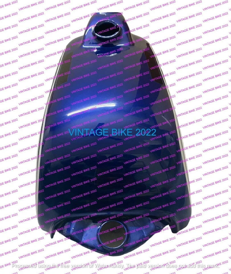 Yamaha DT 175 DT175 Enduro depósito pintado azul 1975 a 1977 / adecuado para Foto 4 de 4