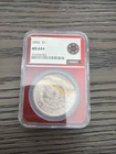 1896 RAINBOW TONED MORGAN SILVER DOLLAR NGC MS64*STAR-COLORFUL OBVERSE TONING🌈