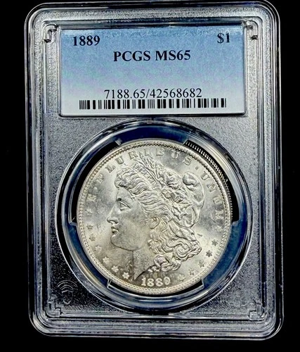 1889-P Morgan Silver Dollar PCGS Certified/Graded MS65 ~ Luster