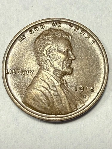 1915-S LINCOLN CENT-AU BROWN  (UPGRADE THAT SPOT IN YOUR SET) PRICED TO SELL 🔥*