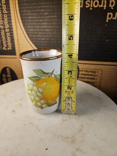 Otagiri JAPAN Stoneware Coffee Tea Mug Fruit Theme MCM Takahashi Counterpoint - Picture 5 of 6