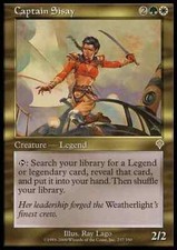 MTG - Invasion Captain Sisay (R) (Foil) HP Clouding