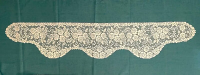 Heritage Lace Mantel Scarf Victorian Rose Ivory 84'' x 15.5'' Livingroom 