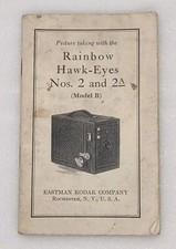 VTG Rainbow Hawk-Eyes Nos. 2 and 2A Model B Instruction Manual Kodak 1930's 