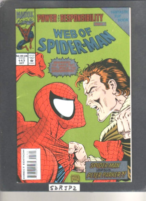 WEB OF SPIDER-MAN #117 NM UNREAD 1994 KEY 1ST SCARLET SPIDER? pg.13 FOIL VARIANT