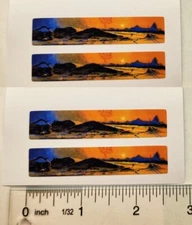 Tiny Tonka Van Mini Tonka Desert Scene 2 Pairs of Replacement Sticker Decals