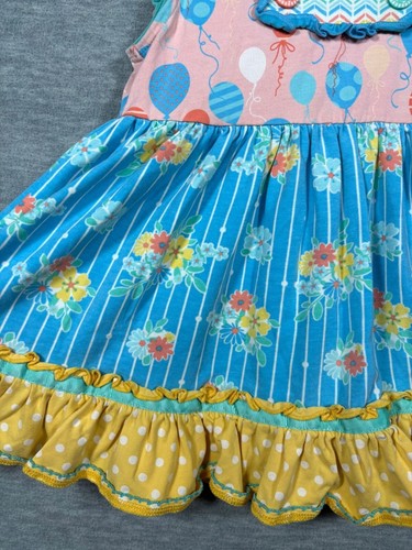 Matilda Jane Girls Ruffle Top 6 Dream Chasers Balloon Play Tunic Birthday - Picture 3 of 5