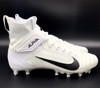 Nike Alpha Menace Elite 2 Flyknit Men\'s Size 14 White Football Cleats AO3374-101 Nike Alpha Menace Elite 2 Flyknit White Football Cleats  main image 4