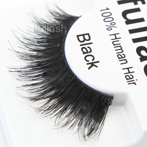 #102 6,12 pares de pestañas negras postizas ifullah 100 % cabello humano Foto 2 de 2