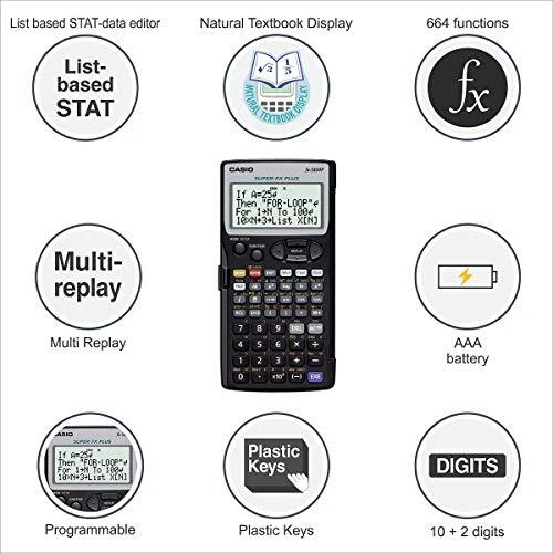 Casio 10 digits Program function calculator 407 FX 5800P N Black