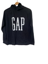 Gap Outlet Hooded Black Logo Sweatshirt Men's Sz Large NWOT