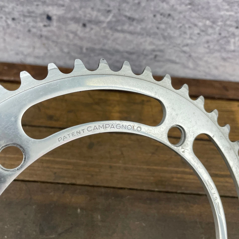 Plato Campagnolo 49t Vintage Patente 49 Dientes 144 BCD Patente Italia Campy A7 Foto 2 de 4