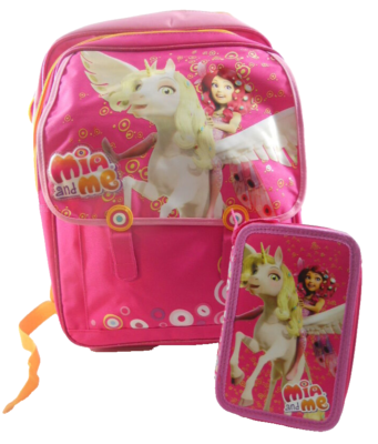 Set da 3 pezzi di zaino con ruote per bambine per la scuola, composto