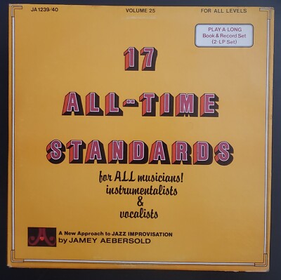 Jamey Aebersold ''17 All-Time Standards '' Vinyl Record 2xLP - Jazz Improvisation