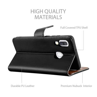 LEMAXELERS Custodia Portafoglio Per Samsung Galaxy A40 – Foderina Glitter Con Motivo Mandala 3D, Chiusura Magnetica E Supporto – Marrone - 4