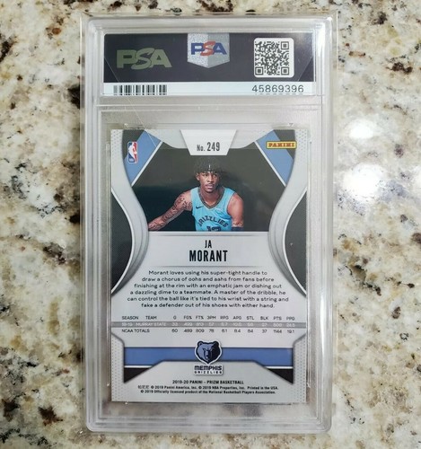2019 Prizm JA MORANT #249 PSA 10 Rookie Karte RC - Bild 2 von 2