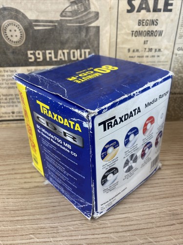 50 x Ritek Traxdata Blank CD-R Discs 700MB 52X Speed 1x50 Pack - Picture 2 of 3