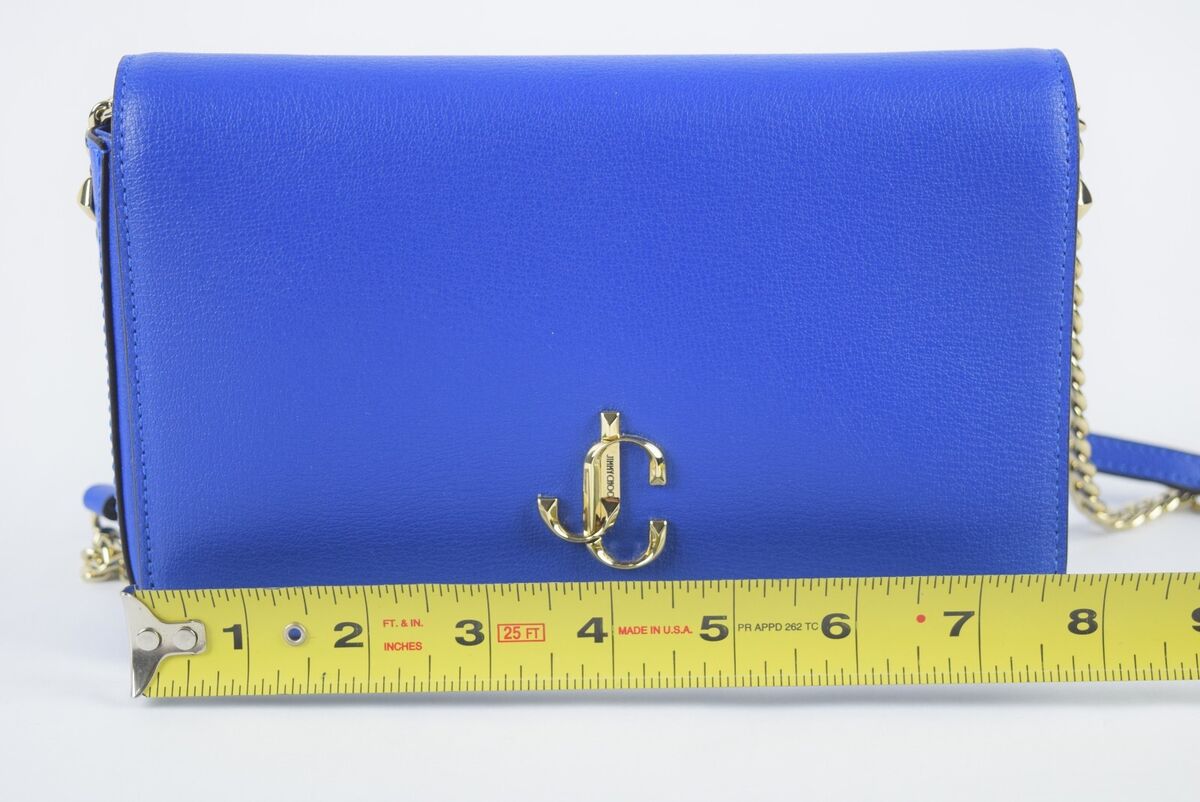 NWT Authentic JIMMY CHOO JC Leather Wallet On Chain NWT Authentic JIMMY CHOO JC Leather Wallet On Chain