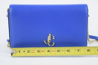 NWT Authentic JIMMY CHOO JC Leather Wallet On Chain NWT Authentic JIMMY CHOO JC Leather Wallet On Chain