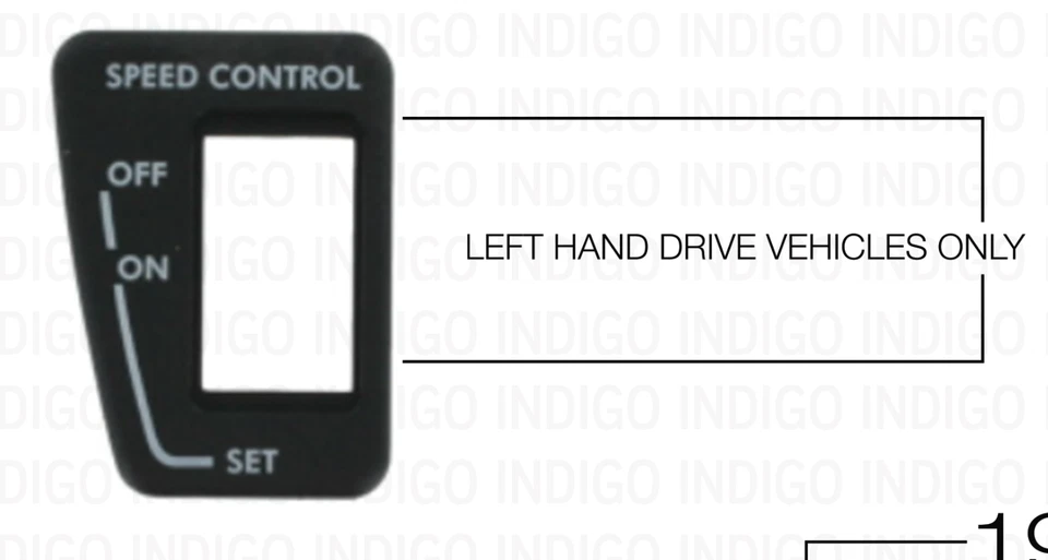 NUEVO bisel interruptor crucero Jaguar OEM XJS 1987-1996 BEC15275PDA solo autos LHD Foto 2 de 2