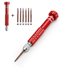 6 in 1 Screwdriver Micro Screw Cellphone Repair Set For Watch iPhone Tool Red