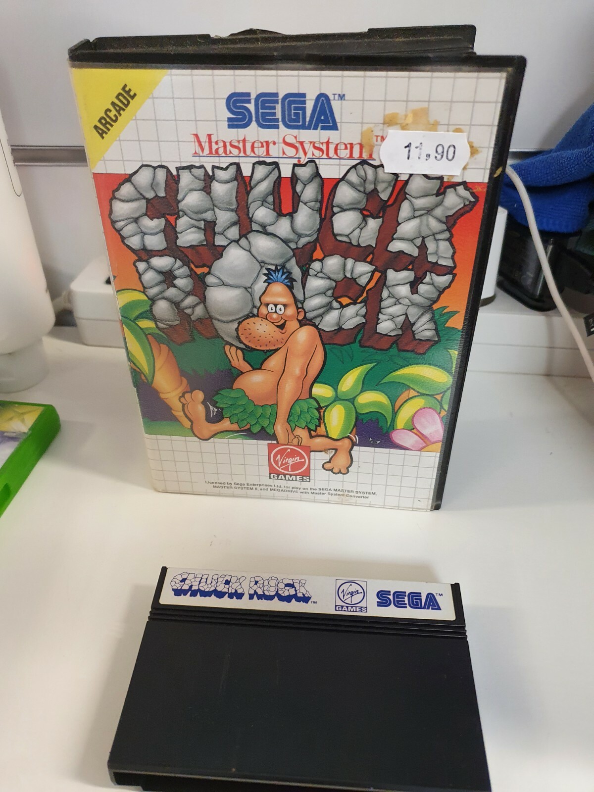 JEU SEGA MASTER SYSTEM  CHUCK ROCK 