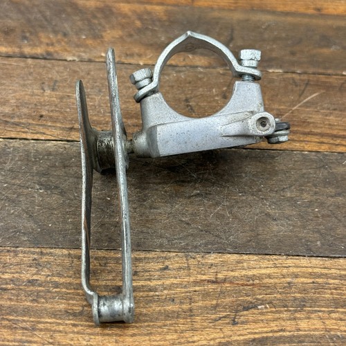 Vintage Campagnolo Matchbox Front Derailleur Bottom 28.6 mm Clamp On Double B5 - Picture 6 of 11