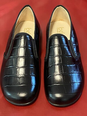Beberlis Monterrey Slip On Smoking Shoe Leather Loafer | Black | EU 30 / US 12