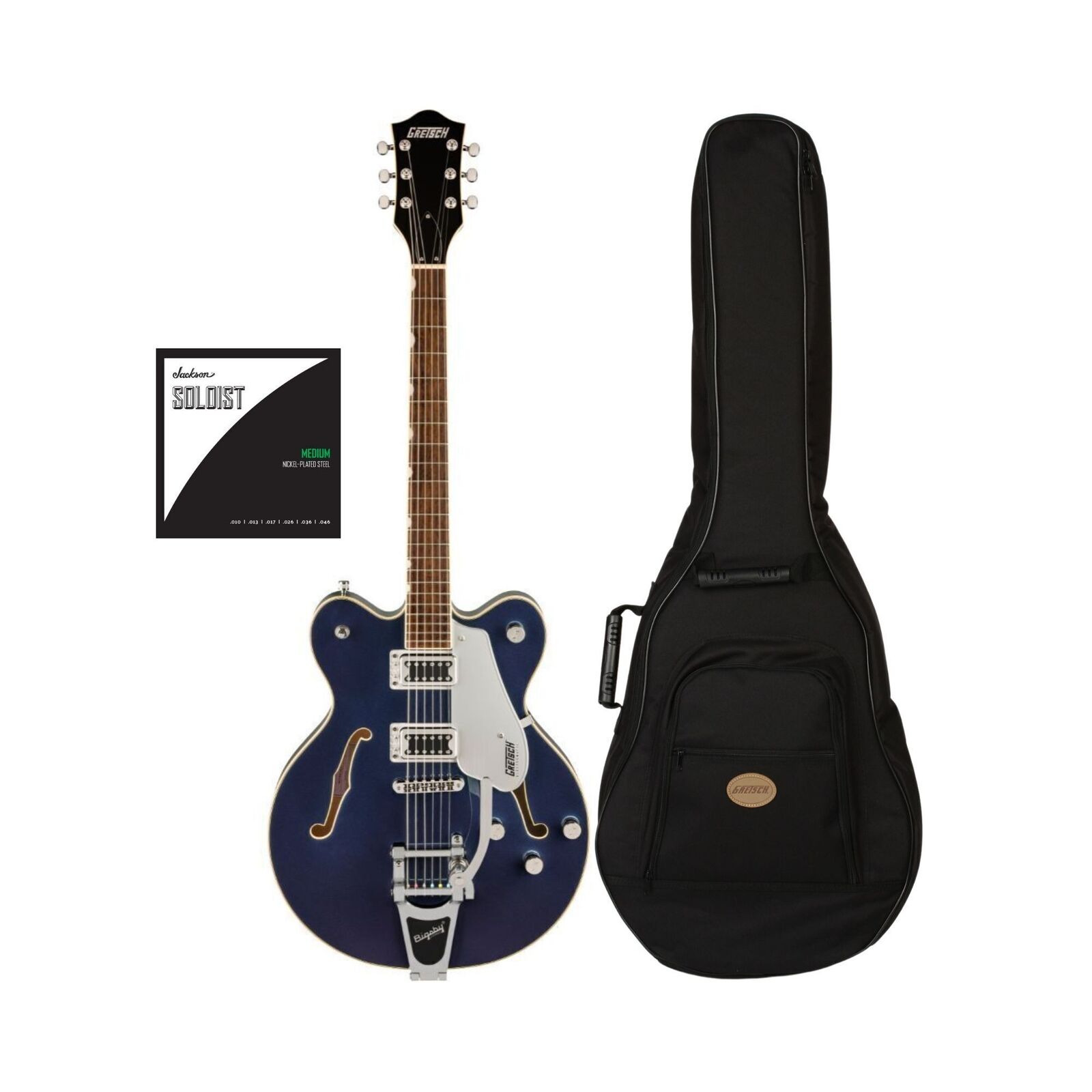 Gretsch G5622T Electromatic Electric Guitar (Sapphire) with Case and Strings