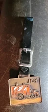 Vintage Joy Mining Equipment Watch Fob with Leather Strap USA
