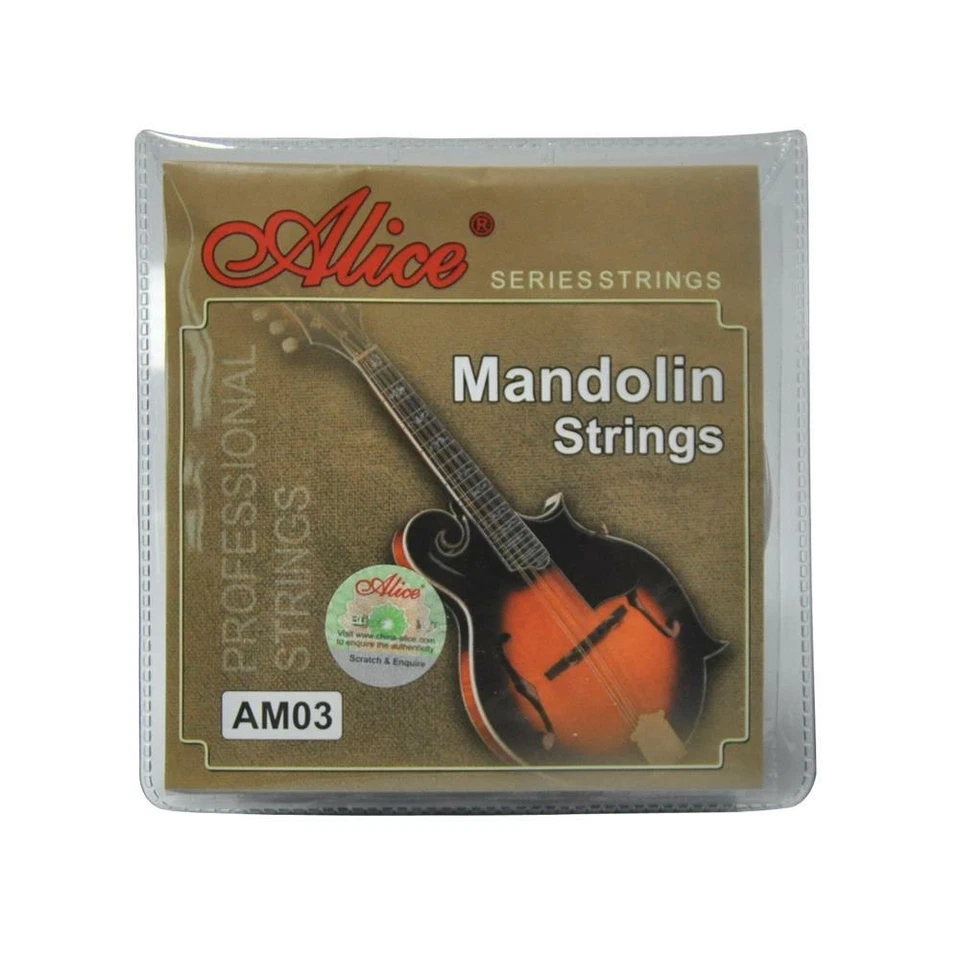 10Sets Alice Mandolin Strings Silver Plated Copper Alloy Wound EADG AM03 010 - Image 2 of 4
