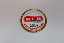 H-E-B  PLUS 'Thank you Veterans' 2014 Challenge Coin Copperas Cove Texas
