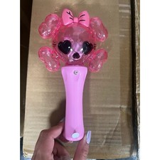 Girls pink skull light up spinning wand lot of 48