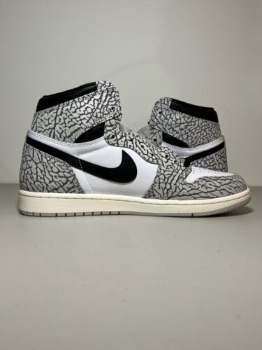 Air Jordan 1 Retro High OG White Cement Sneaker Men's Size 11 DZ5485-052 - Picture 4 of 10