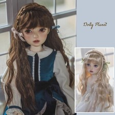 1/3 1/4 1/6 Braided Long Curly Hair Wig Soft Silk Wig Fit BJD SD BL Doll Body